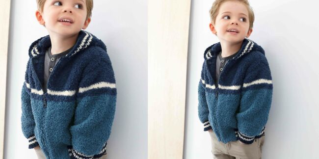 Le blouson en tricot pour enfant