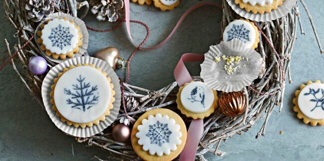 Sablés de noël à décorer : biscuits à motifs