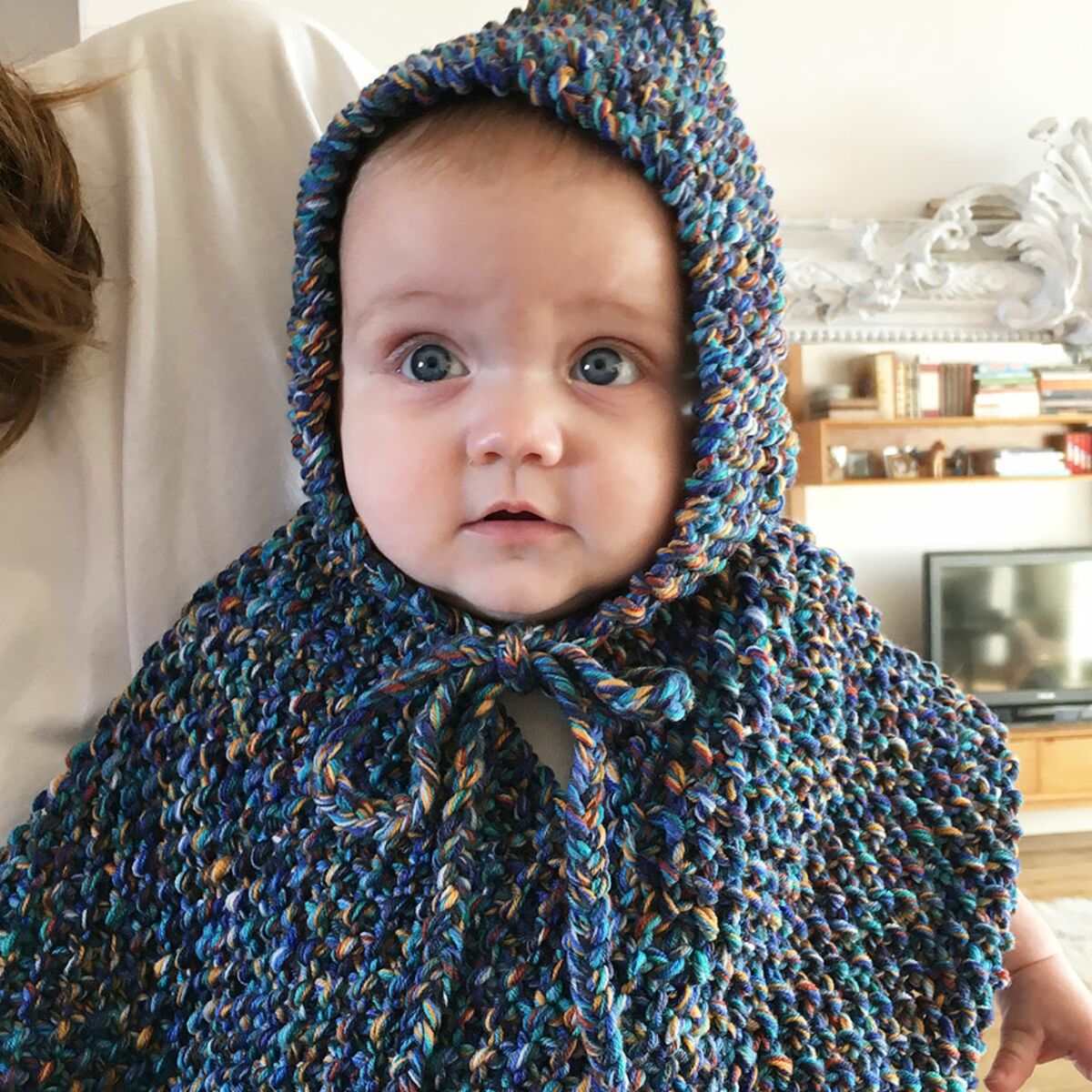 Tricot bébé : un poncho facile : Femme Actuelle Le MAG
