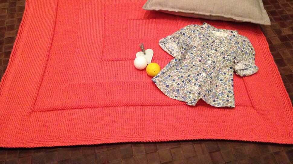 Tricot bébé : une couverture facile