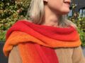 Tricot débutant : une écharpe en tie and dye