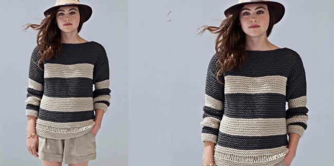 Tricot : le pull à rayures fantaisie