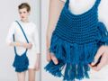 Tricot : un sac besace à franges avec We are knitters