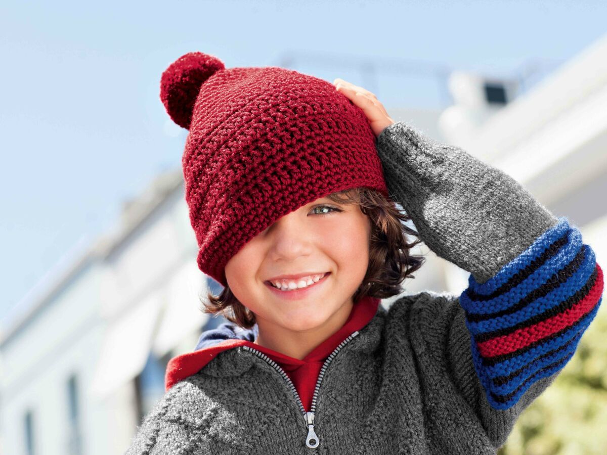 Bonnet et écharpe d'hiver pour Enfants, 2 en 1