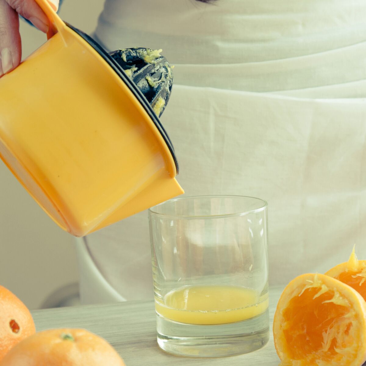 Presse-agrume manuel en inox jus d'orange, pamplemousses et citrons