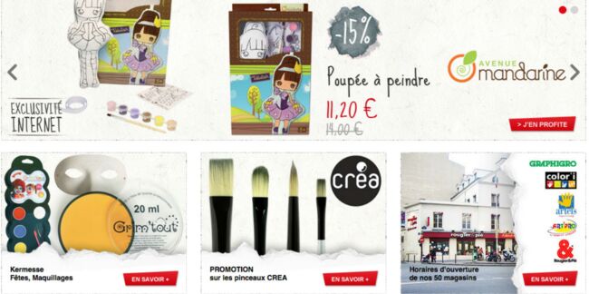 Rougier&Plé d'un clic ! Le pro des métiers d’art et loisirs créatifs ouvre sa web-boutique.