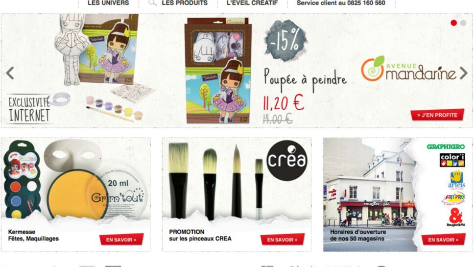 Rougier&Plé d'un clic ! Le pro des métiers d’art et loisirs créatifs ouvre sa web-boutique.