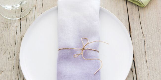 3 créas en mode pastel : des serviettes tie & dye