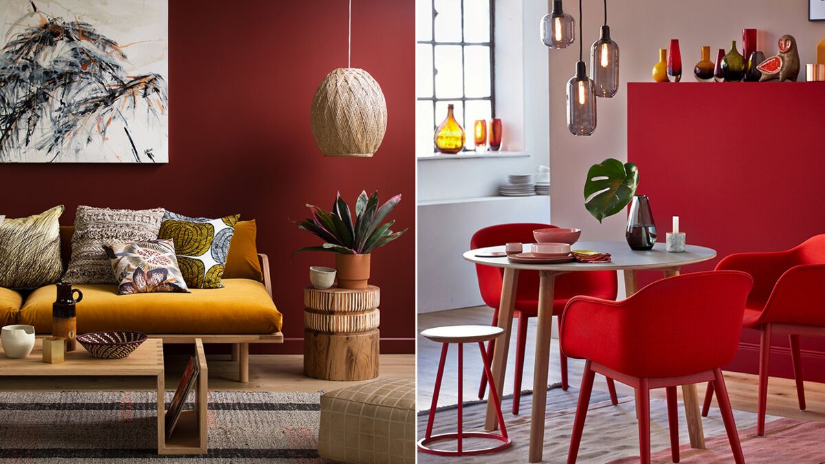 Salon rouge : 15 idées de décoration et nos accessoires coup de Salon rouge : 15 idées de décoration et nos accessoires coup de