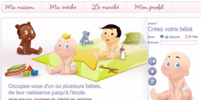 Jouez à la maman sur Internet et élevez votre bébé virtuel