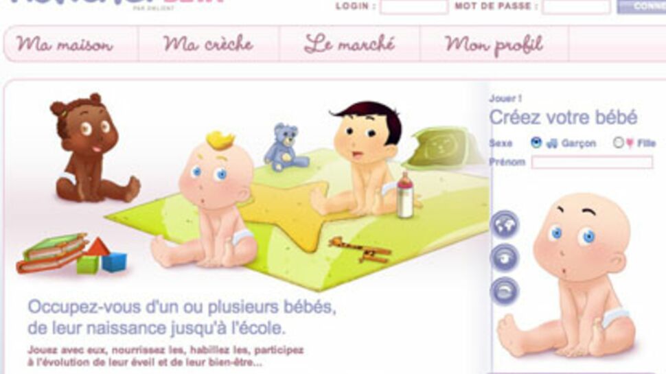 Jouez à la maman sur Internet et élevez votre bébé virtuel