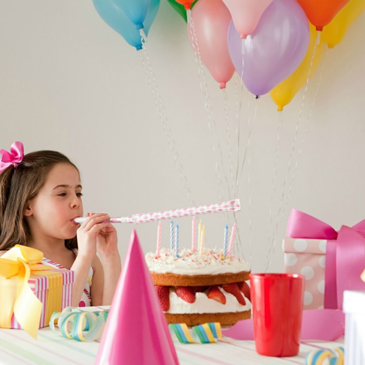 5 Ballons Confettis Or pour l'anniversaire de votre enfant - Annikids