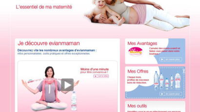 Evian s’adresse aux futures mamans