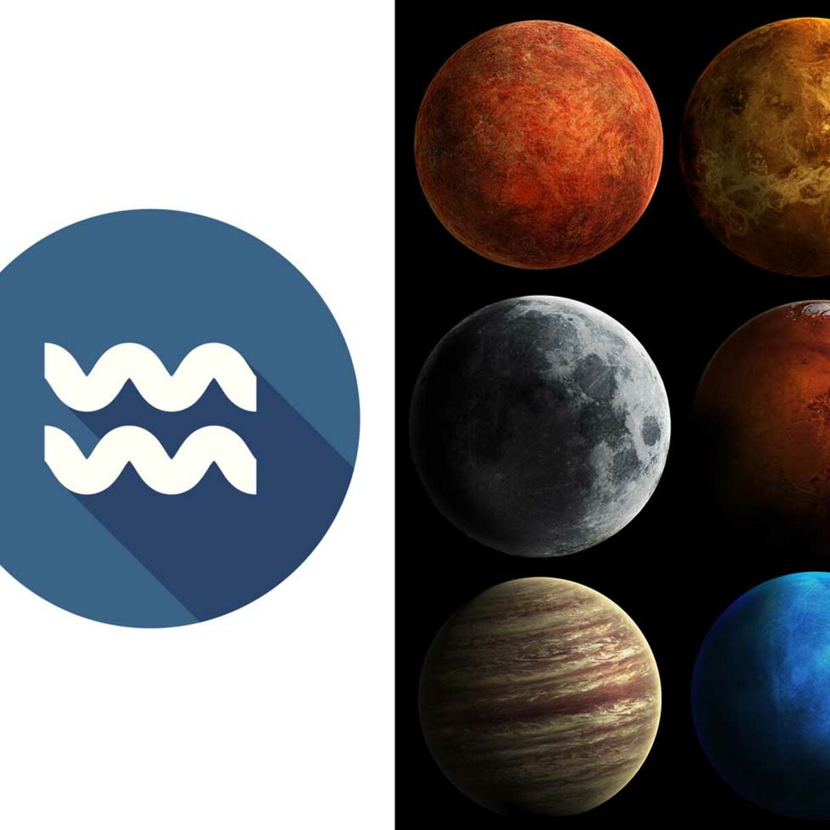 Lune En Verseau Chez Une Femme Verseau : l'influence des planètes sur votre signe astrologique : Femme  Actuelle Le MAG