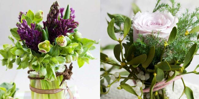 Gui, jacinthe, amaryllis... 5 idées de bouquets hivernaux