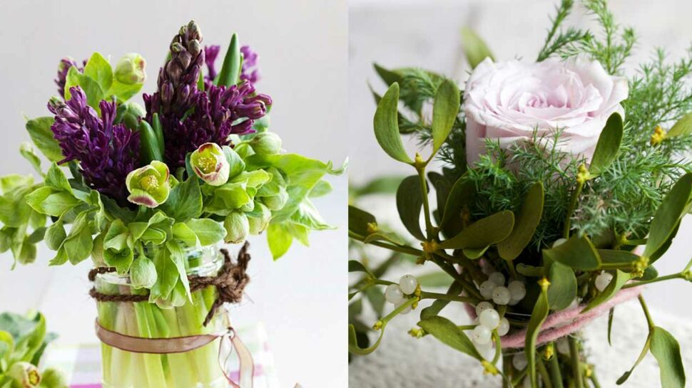 Gui, jacinthe, amaryllis... 5 idées de bouquets hivernaux