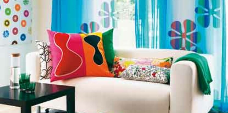 Rideaux : osez le « Flower power » ! : Femme Actuelle Le MAG Rideaux : osez le « Flower power » ! : Femme Actuelle Le MAG