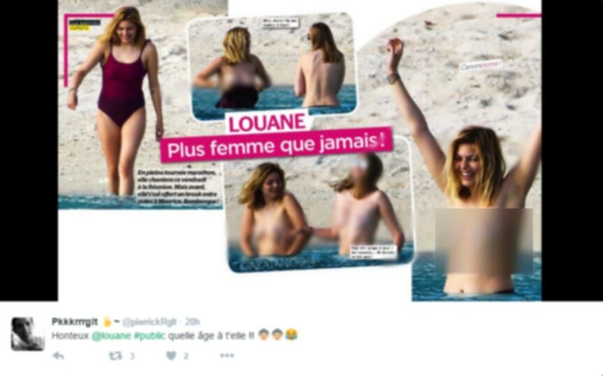 Louane Au Coeur D Une Polemique A Cause De Photos Seins Nus Femme Actuelle ...
