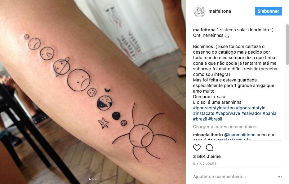 Nouvelle Tendance Etrange Se Faire Tatouer Des Dessins Niveau Ecole Maternelle Femme Actuelle Le Mag