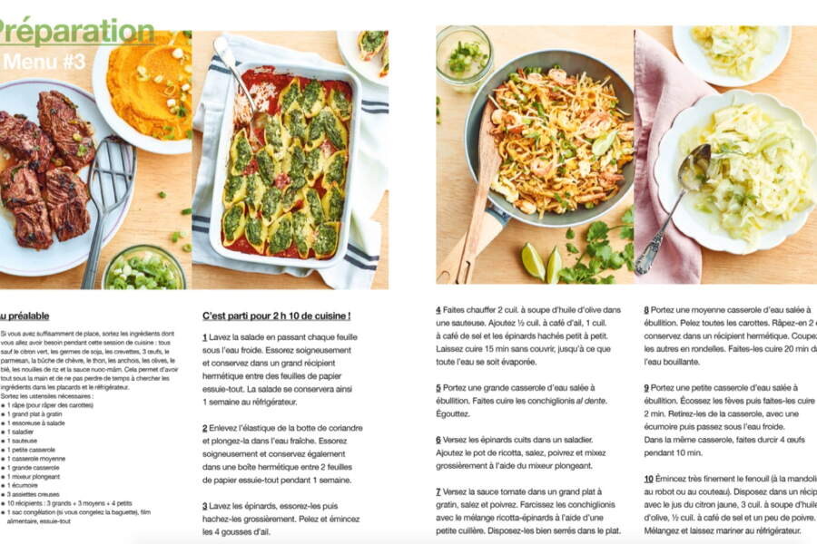 En 2 heures je cuisine pour toute la semaine - Femme Actuelle