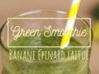 Green smoothie : banane-épinard-laitue