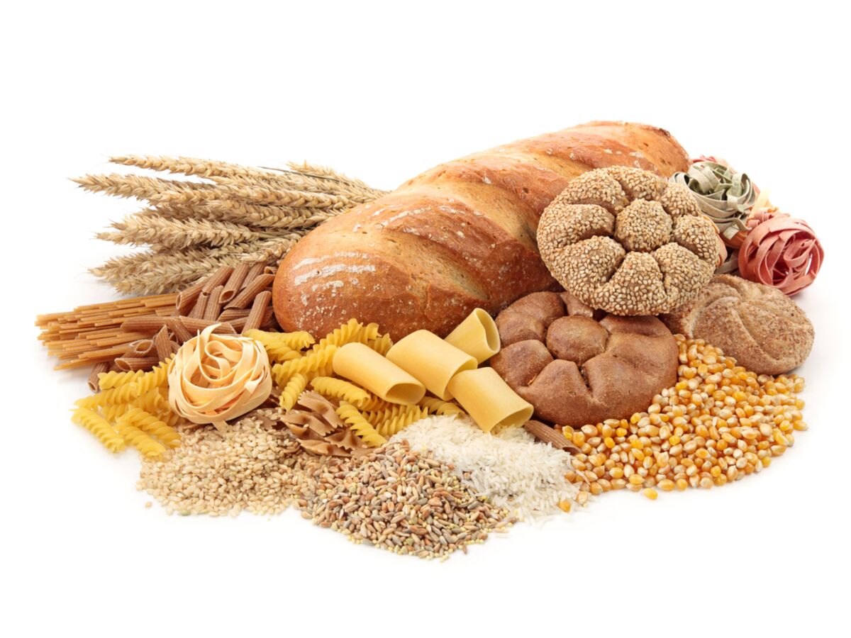 pâtes, riz, graines, céréales et pains