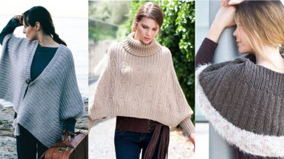 Un Poncho Tricote Pour Bebe Femme Actuelle Le Mag
