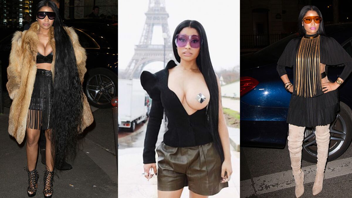 Paris Fashion week : les looks de Nicki Minaj : Femme Actuelle Le MAG