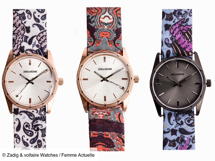 Les montres en tissu rock folk de Zadig Voltaire Femme