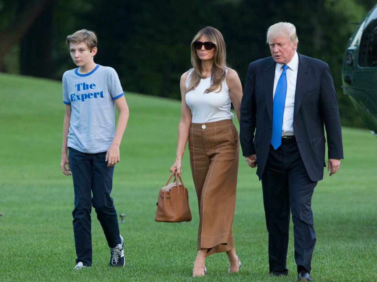 Le Tee Shirt De Barron Trump 11 Ans Fait Fureur Femme Actuelle Le Mag