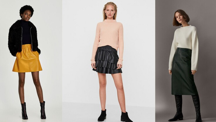 Cuir En Pour Chic PrixFemme Effet Tout Être Jupes 15 À Ou Yf67ygb