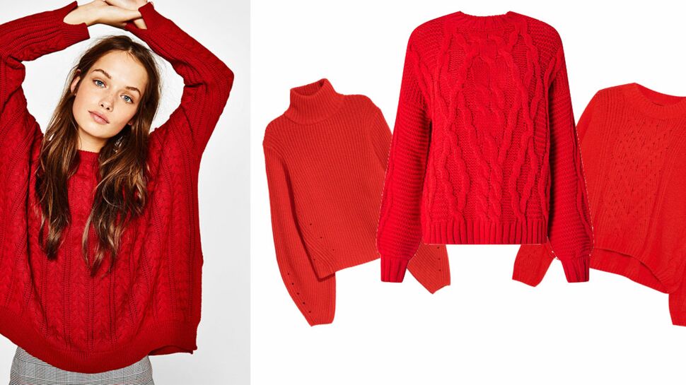 Le pull rouge, must have de l’automne 2017 : nos 10 modèles préférés