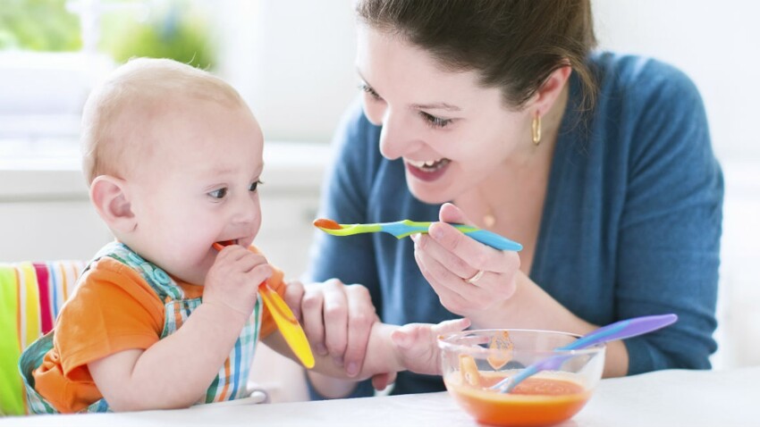 Bebe Une Etude Recommande Les Aliments Solides A Partir De 4 Mois Femme Actuelle Le Mag