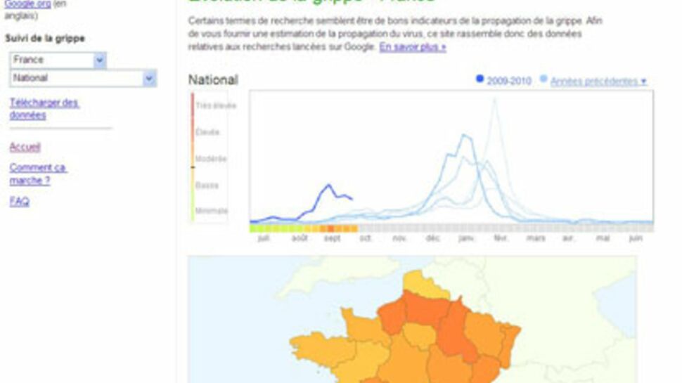 Grippe: suivez l’évolution de l'épidémie en direct sur Google