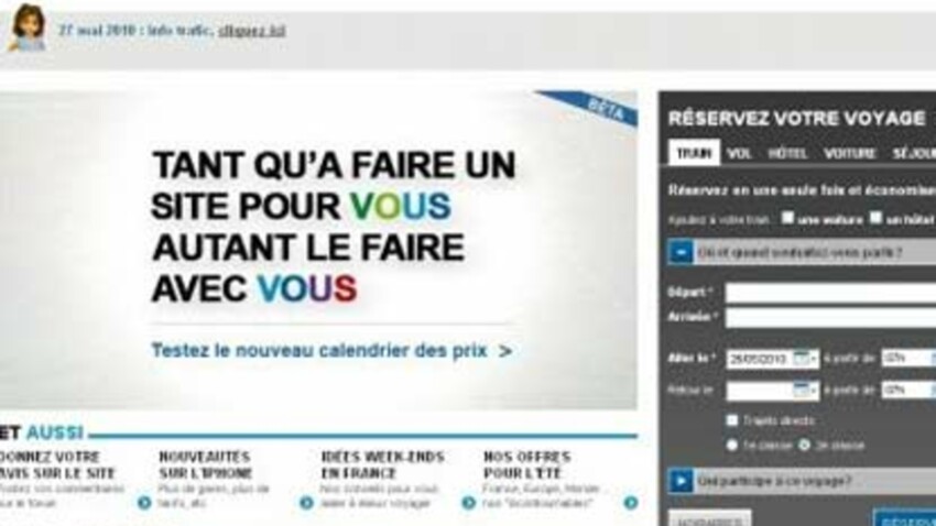 La SNCF lance son nouveau site de réservations \