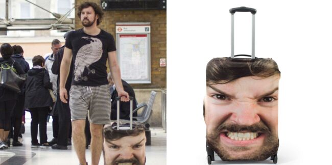 Pour ne plus perdre votre valise… imprimez votre tête dessus !