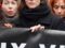 Anna Mouglalis lors de la manifestation organisée contre les violences faites aux femmes