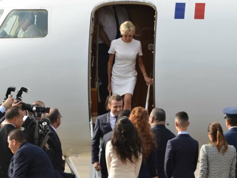 Brigitte Macron en visite au Maroc, opte pour la robe blanche immaculée