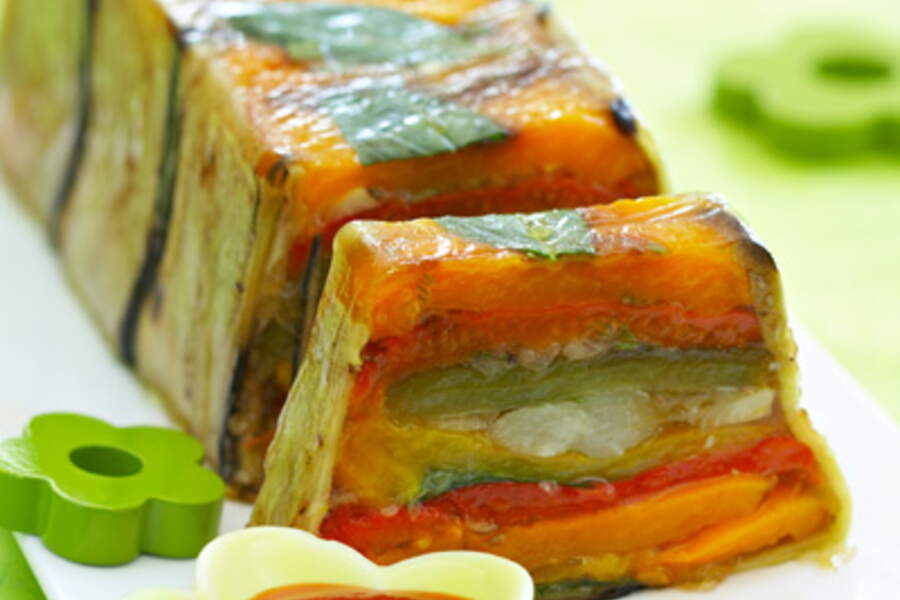 Les terrines végétariennes de l'été de la fraîcheur et de la