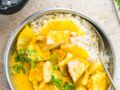Curry de poulet à l’ananas
