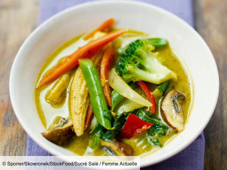 Curry vert de légumes rapide : découvrez les recettes de cuisine de Femme  Actuelle Le MAG