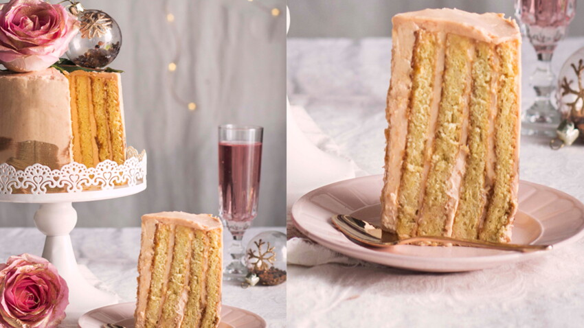 Chiffon Cake A La Rose Decouvrez Les Recettes De Cuisine De Femme Actuelle Le Mag