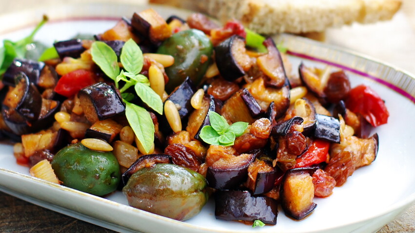 Aubergines A La Caponata Decouvrez Les Recettes De Cuisine De Femme Actuelle Le Mag