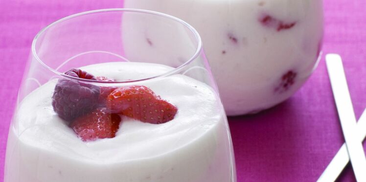 Mousse Au Fromage Blanc Et Fruits Rouges