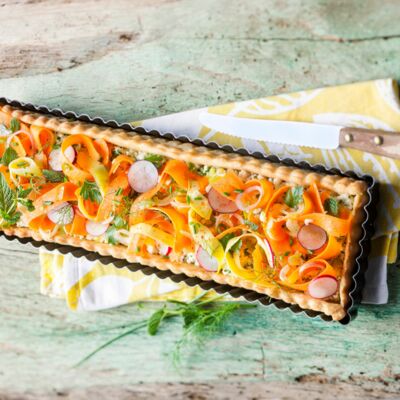 Tarte Fraiche Aux Carottes Et A La Brousse Decouvrez Les Recettes De Cuisine De Femme Actuelle Le Mag