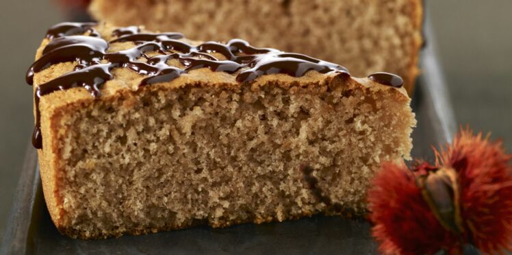 Gâteau De Farine De Châtaigne Noisettes Et Chocolat