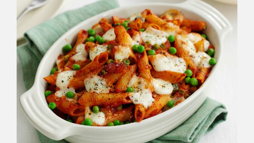 Gratin De Pates Aux Petits Pois Decouvrez Les Recettes De Cuisine De Femme Actuelle Le Mag