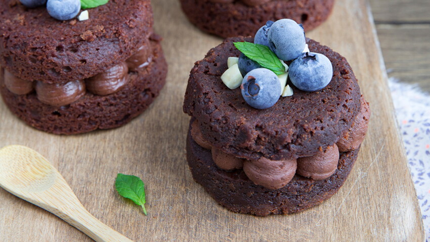 Petits Gateaux Chocolat Amandes Faciles Decouvrez Les Recettes De Cuisine De Femme Actuelle Le Mag