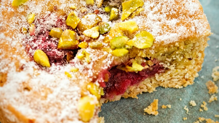 Gateau Framboise Pistache Decouvrez Les Recettes De Cuisine De Femme Actuelle Le Mag