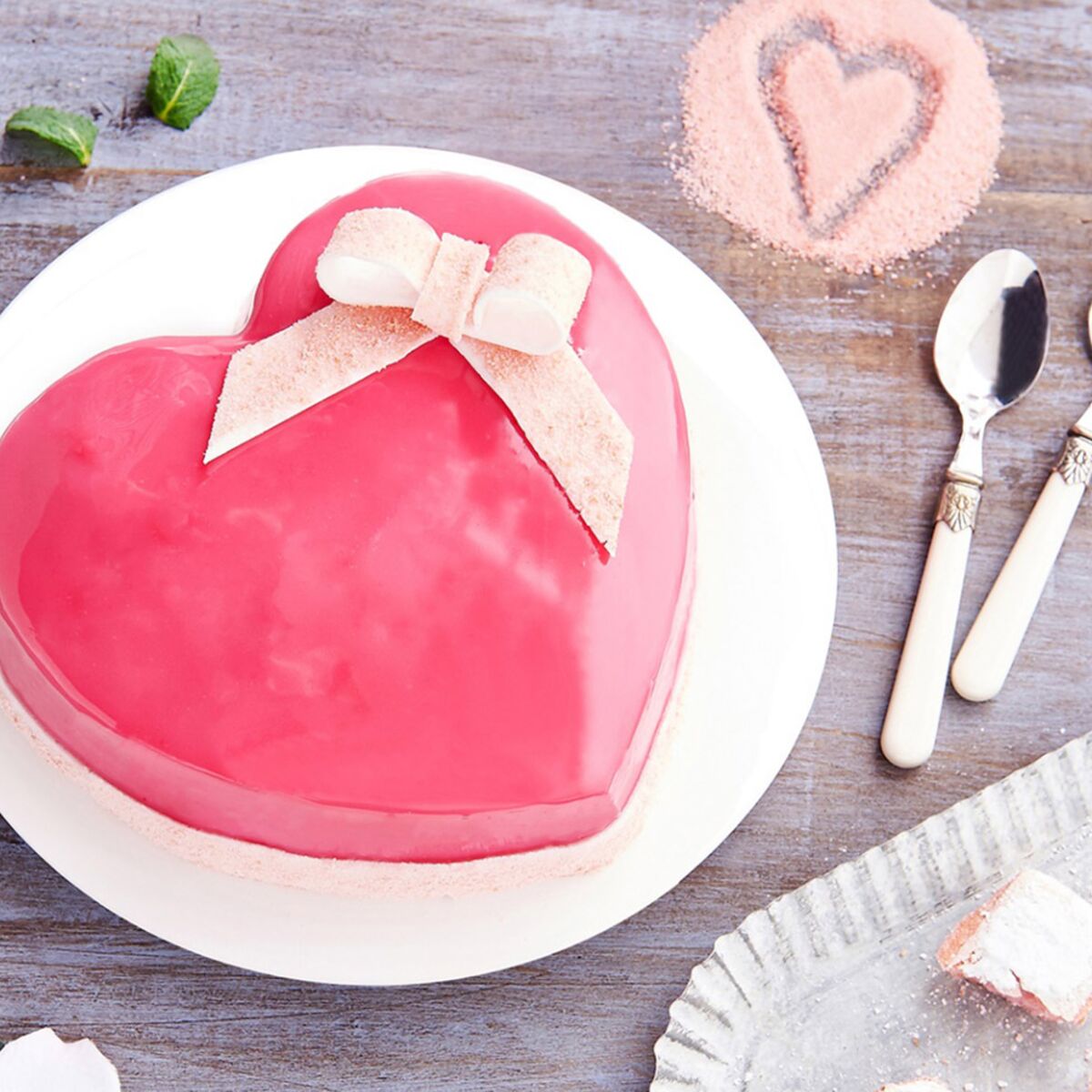 Moule à gâteau en forme de cœur adapté à la fête de mariage de la  Saint-Valentin-3